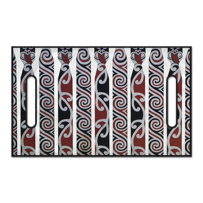 Maori Fence Print Golf Cart Seat Cover