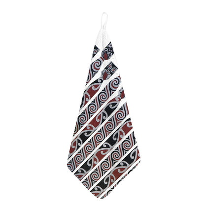 Maori Fence Print Hand Towel