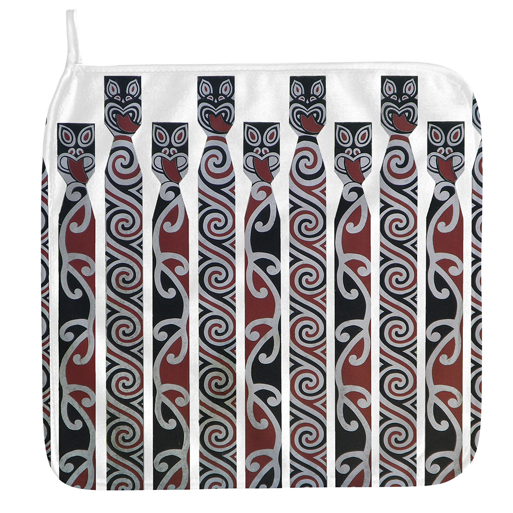 Maori Fence Print Hand Towel