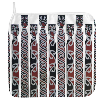 Maori Fence Print Hand Towel