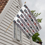 Maori Fence Print House Flag