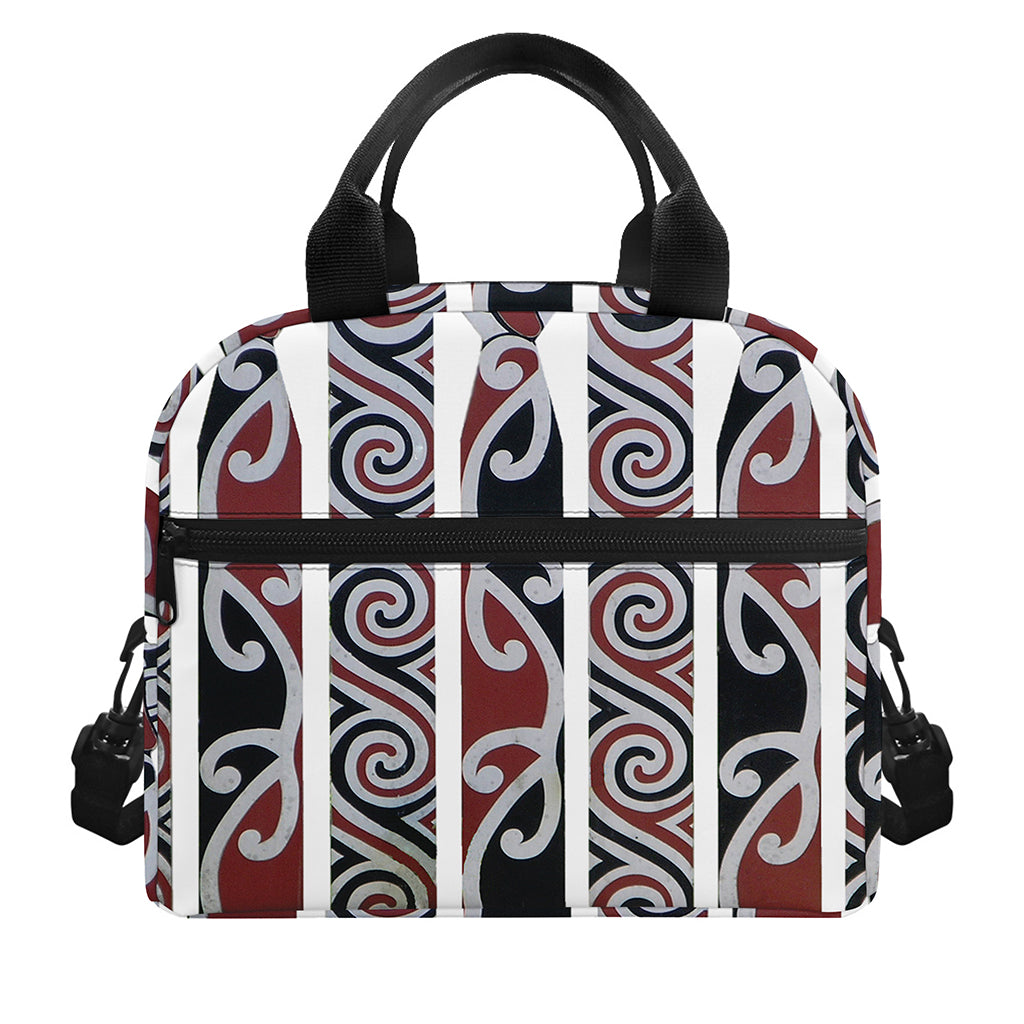 Maori Fence Print Insulated Lunch Bag