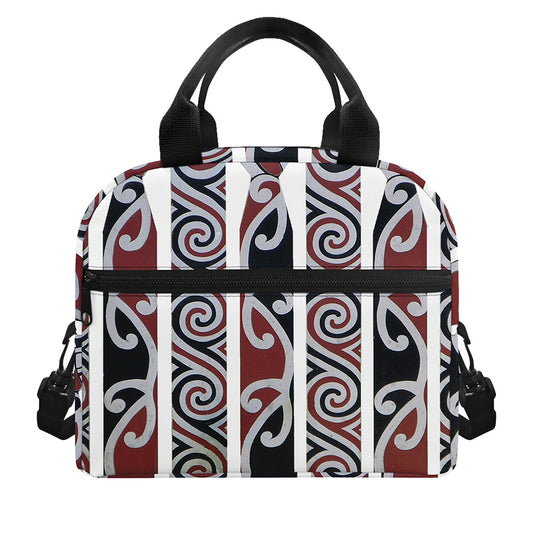 Maori Fence Print Insulated Lunch Bag
