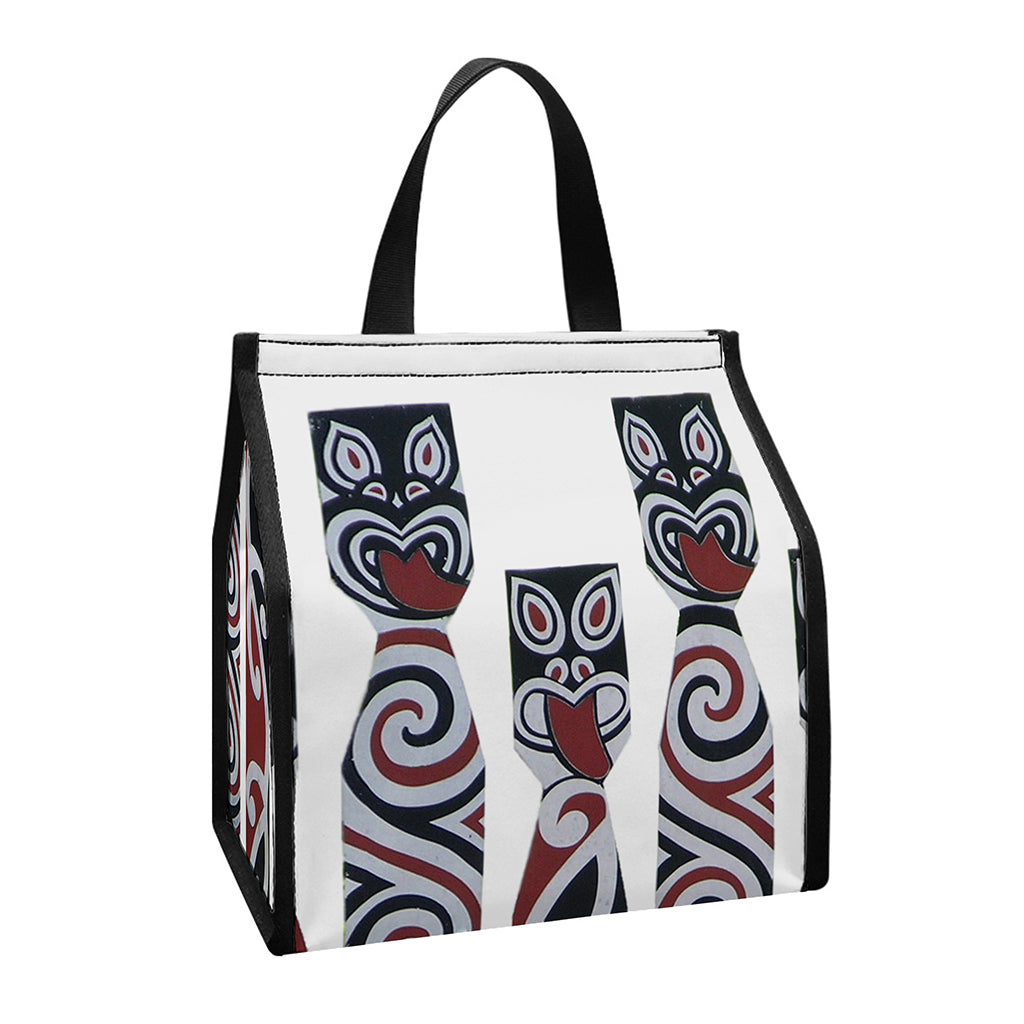 Maori Fence Print Insulated Lunch Tote