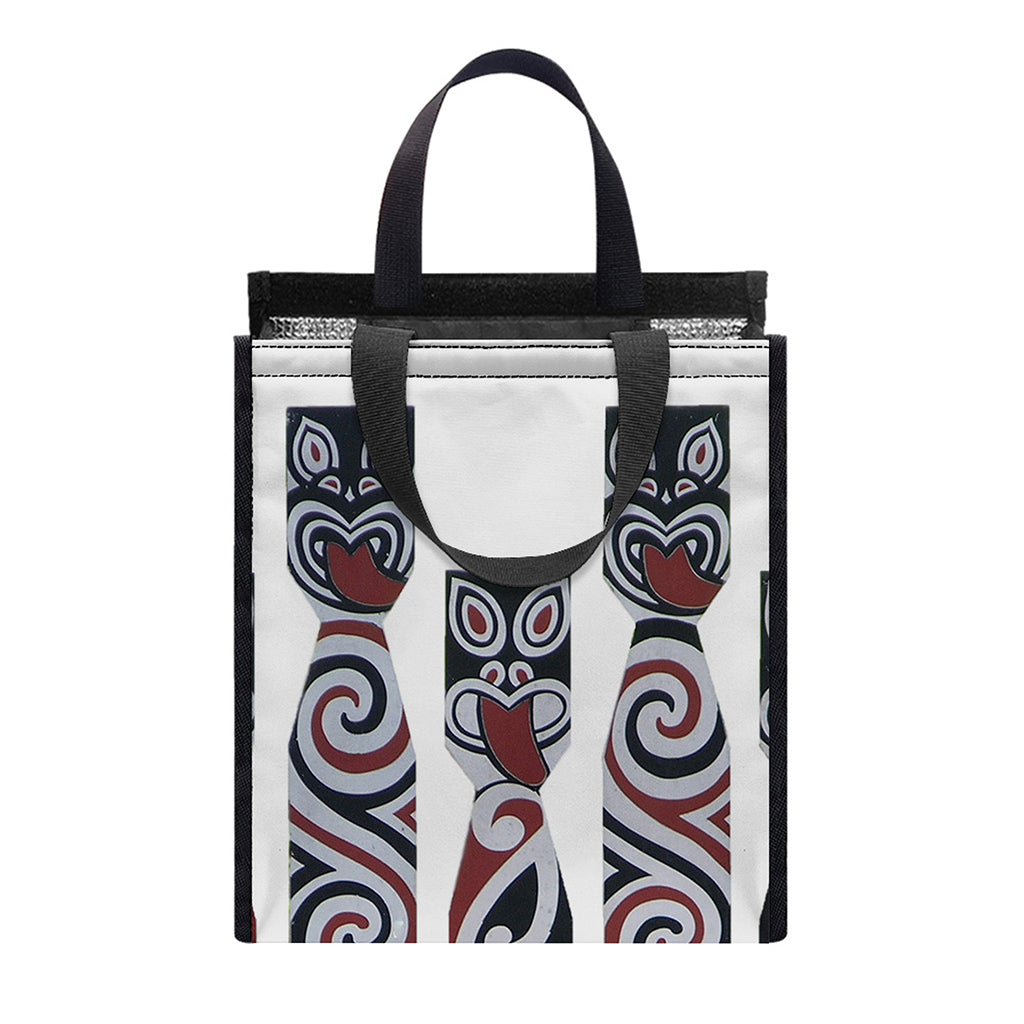 Maori Fence Print Insulated Lunch Tote