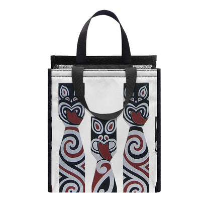 Maori Fence Print Insulated Lunch Tote