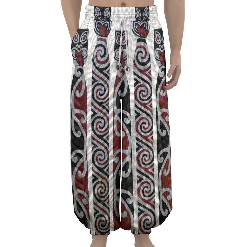 Maori Fence Print Lantern Pants