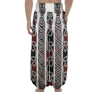 Maori Fence Print Lantern Pants