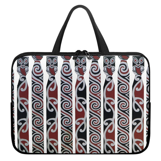 Maori Fence Print Laptop Sleeve With Handle