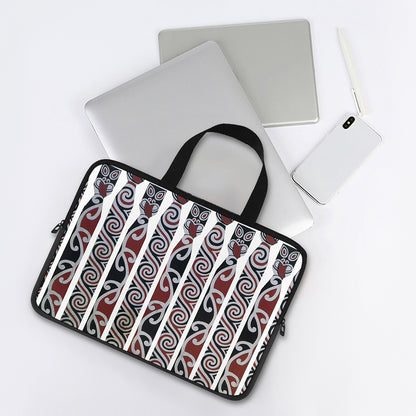 Maori Fence Print Laptop Sleeve With Handle