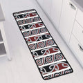 Maori Fence Print Long Kitchen Mat