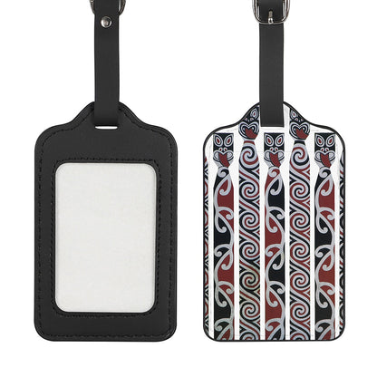 Maori Fence Print Luggage Tag