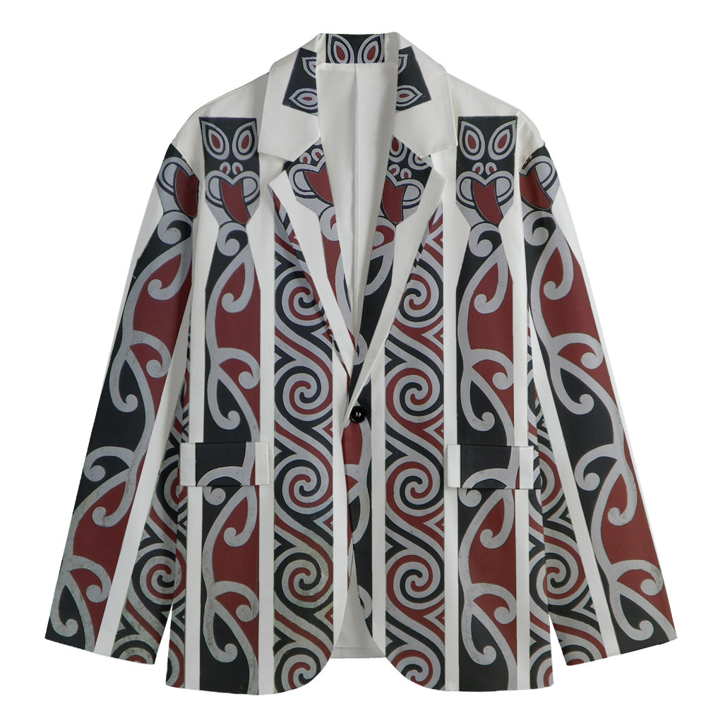 Maori Fence Print Men's Blazer