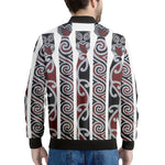 Maori Fence Print Men's Bomber Jacket