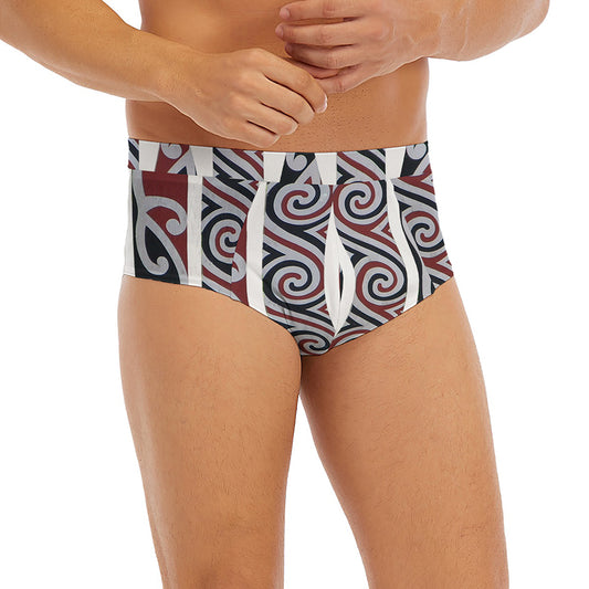 Maori Fence Print Men's Briefs