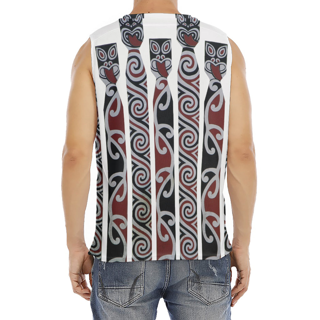 Maori Fence Print Men's Fitness Tank Top