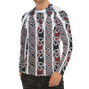 Maori Fence Print Men's Long Sleeve Rash Guard