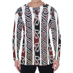 Maori Fence Print Men's Long Sleeve T-Shirt