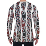 Maori Fence Print Men's Long Sleeve T-Shirt