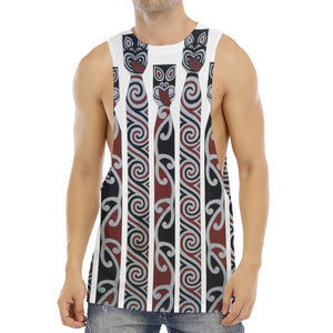 Maori Fence Print Men's Muscle Tank Top