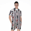 Maori Fence Print Men's Romper