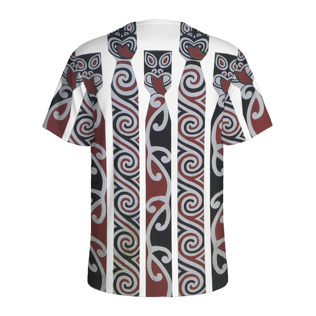 Maori Fence Print Men's Sports T-Shirt