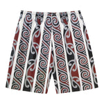 Maori Fence Print Men's Swim Trunks