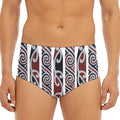 Maori Fence Print Men's Triangle Swim Briefs