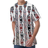 Maori Fence Print Men's Velvet T-Shirt