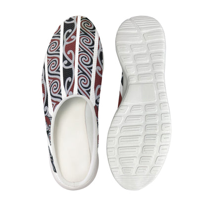 Maori Fence Print Mesh Casual Shoes