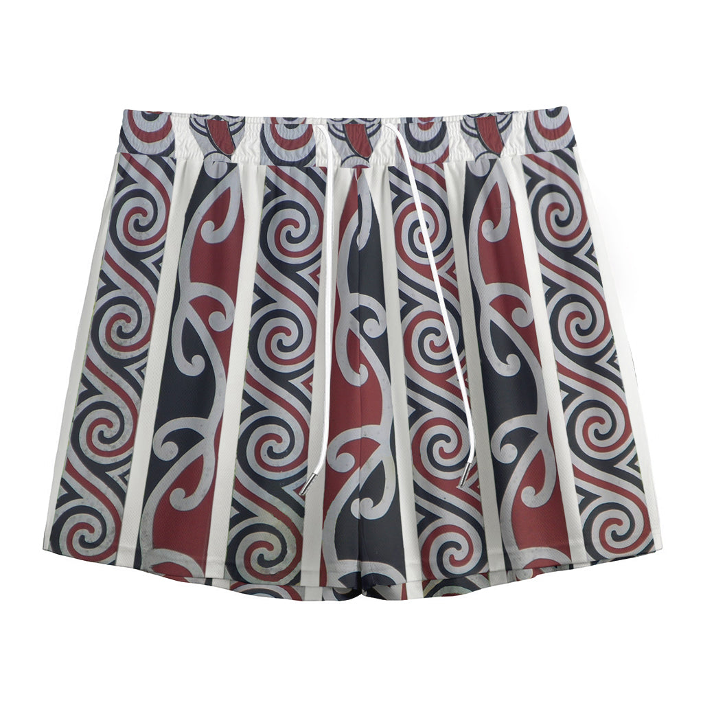 Maori Fence Print Mesh Shorts