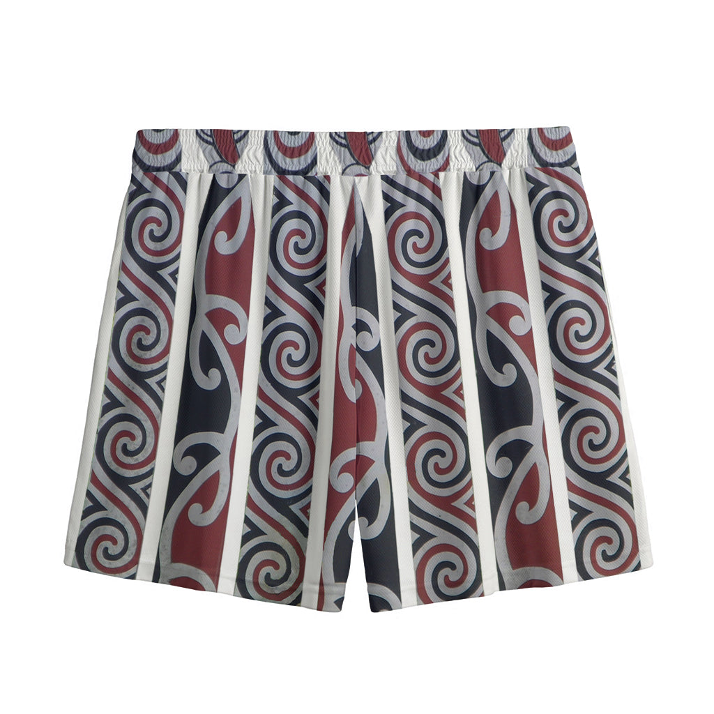 Maori Fence Print Mesh Shorts