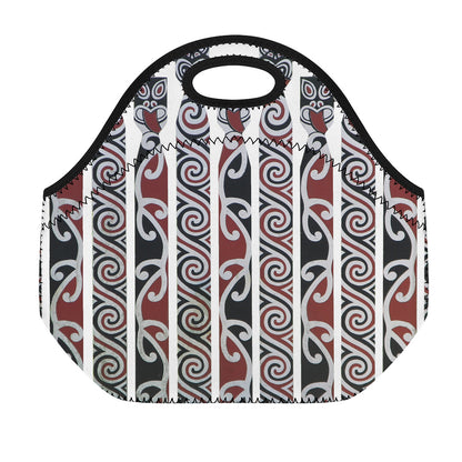 Maori Fence Print Neoprene Lunch Bag