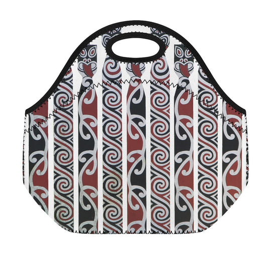 Maori Fence Print Neoprene Lunch Bag