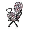 Maori Fence Print Office Chair Cover