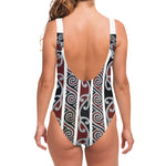 Maori Fence Print One Piece Swimsuit