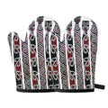 Maori Fence Print Oven Mitts