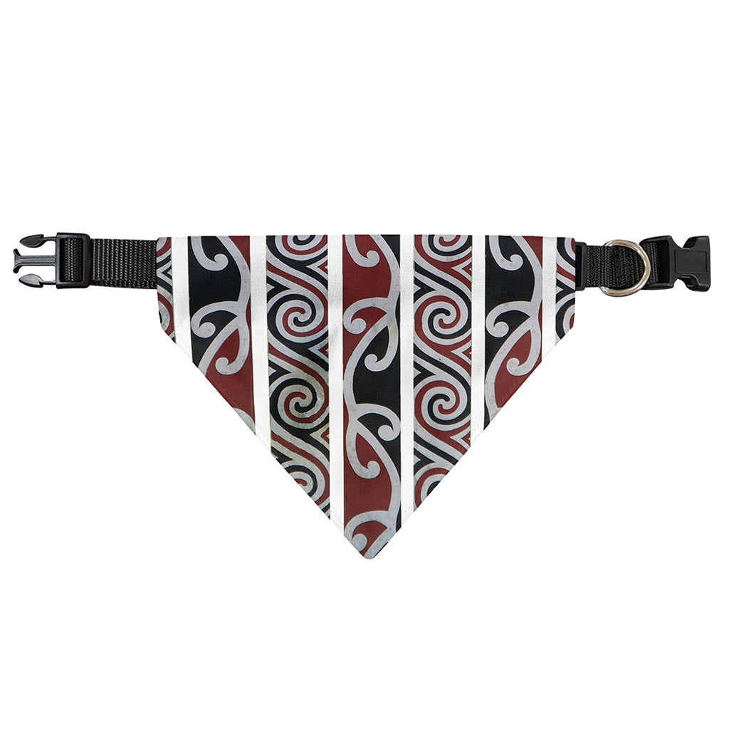 Maori Fence Print Over The Collar Dog Bandana