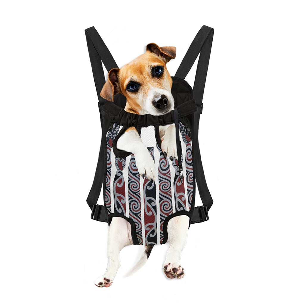 Maori Fence Print Pet Carrier Backpack