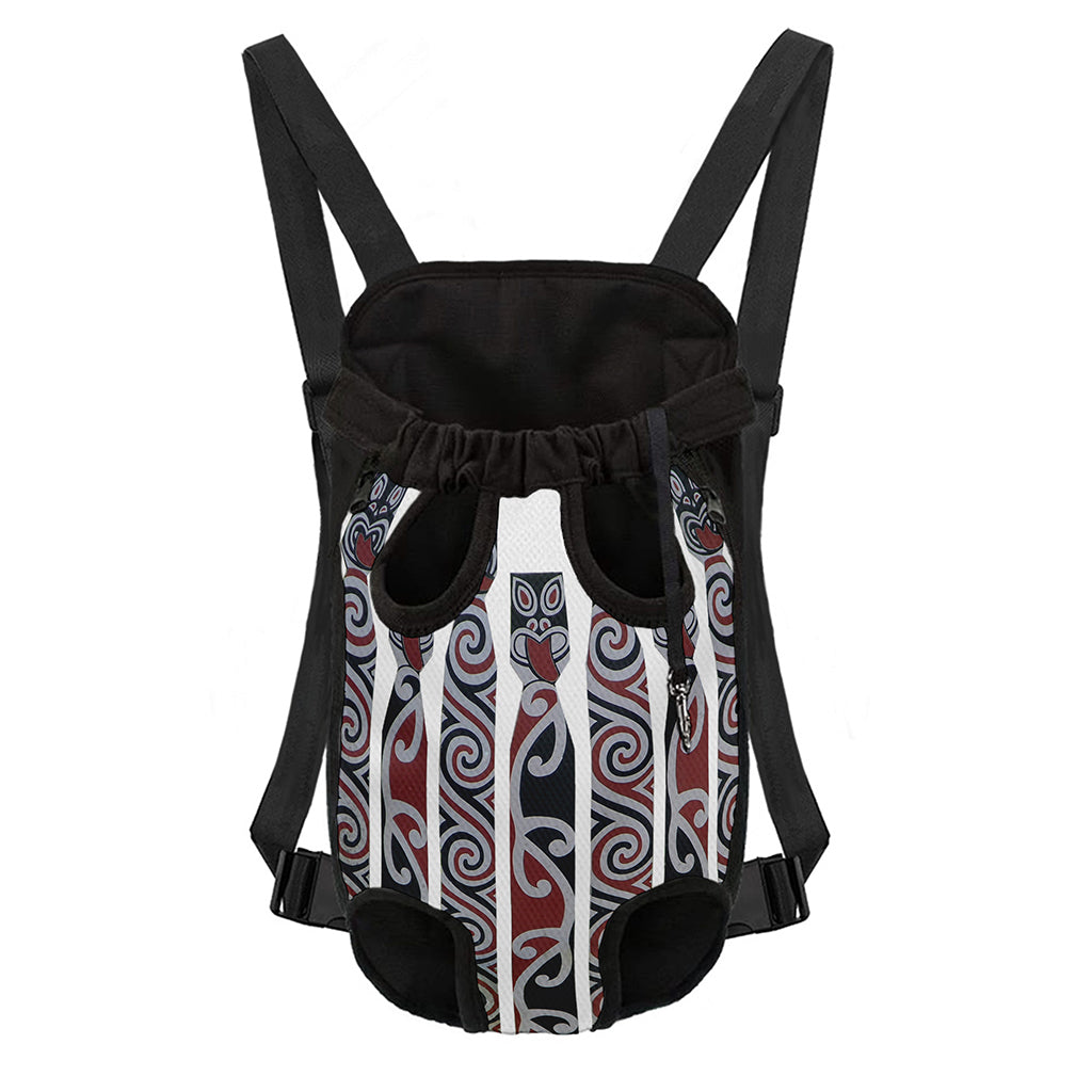 Maori Fence Print Pet Carrier Backpack