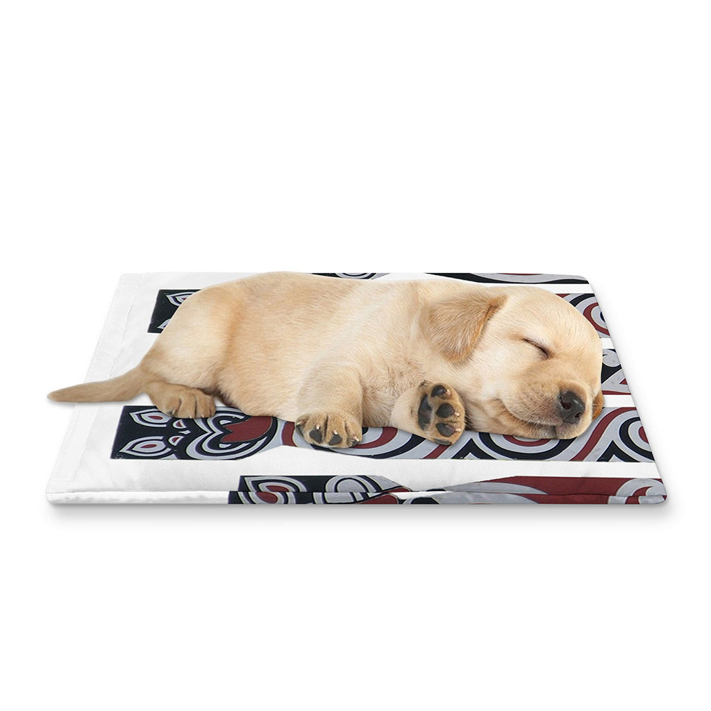 Maori Fence Print Pet Cooling Mat Cover