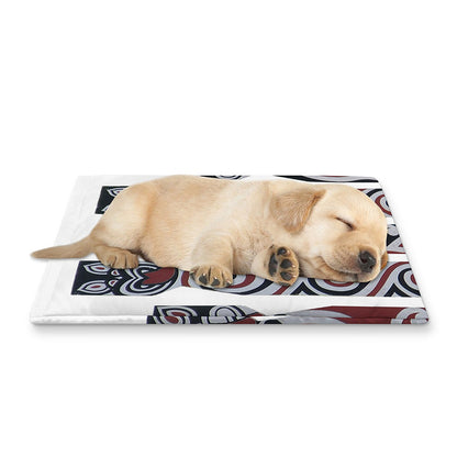 Maori Fence Print Pet Cooling Mat Cover