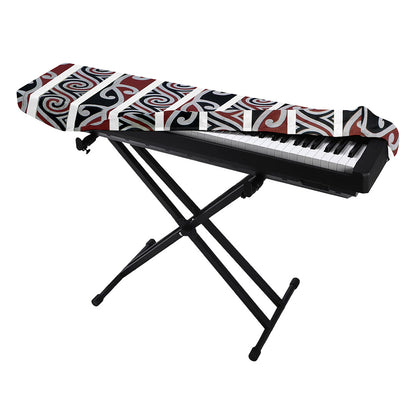 Maori Fence Print Piano Keyboard Cover