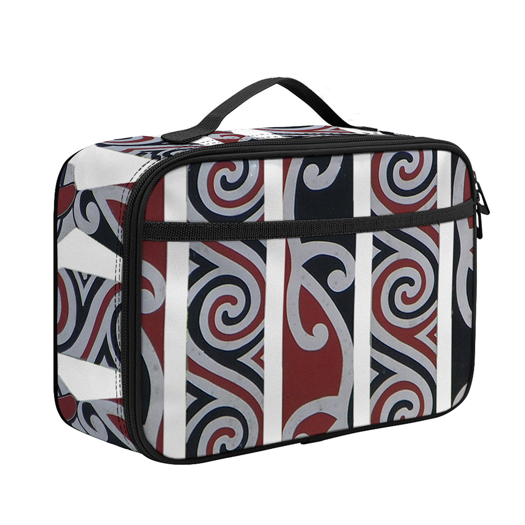 Maori Fence Print Portable Lunch Bag