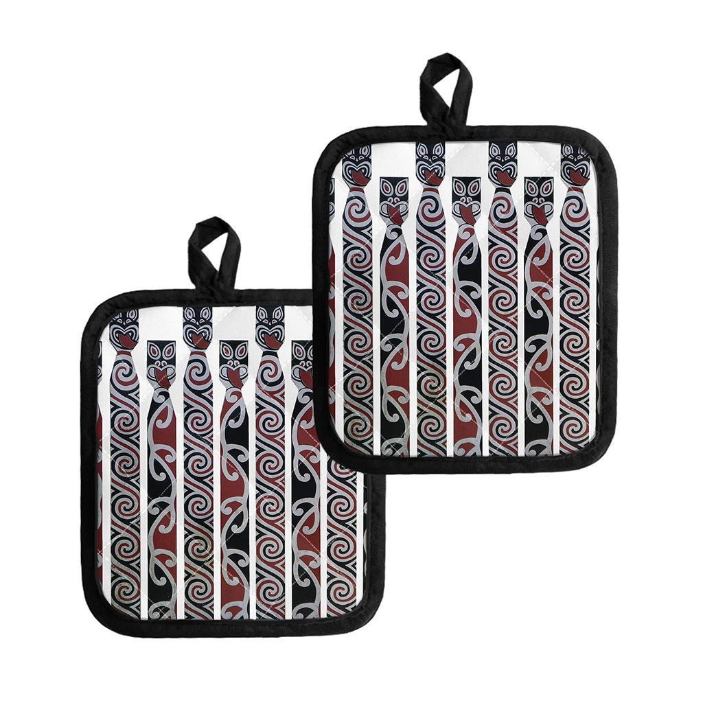Maori Fence Print Pot Holders