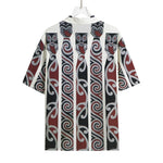 Maori Fence Print Rayon Hawaiian Shirt