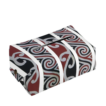 Maori Fence Print Rectangle Tissue Box Cover