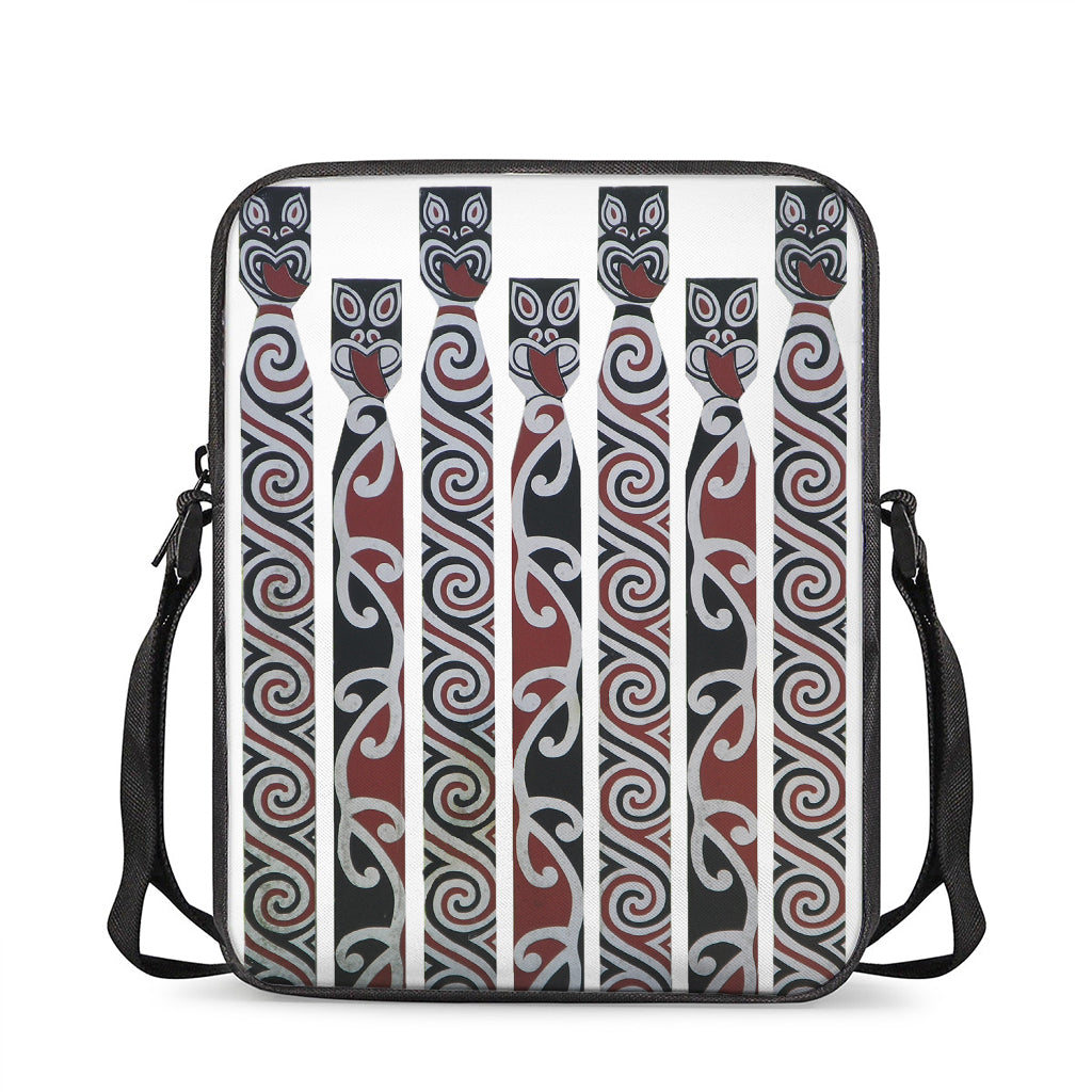 Maori Fence Print Rectangular Crossbody Bag