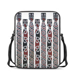 Maori Fence Print Rectangular Crossbody Bag