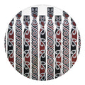 Maori Fence Print Round Blanket